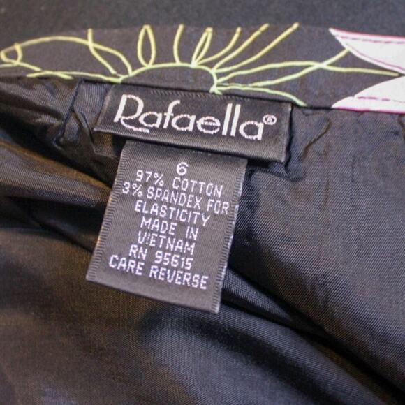 Rafaella Floral Skirt A Line Knee Length Full Retro Twee Y2K Size 6 - Picture 4 of 4